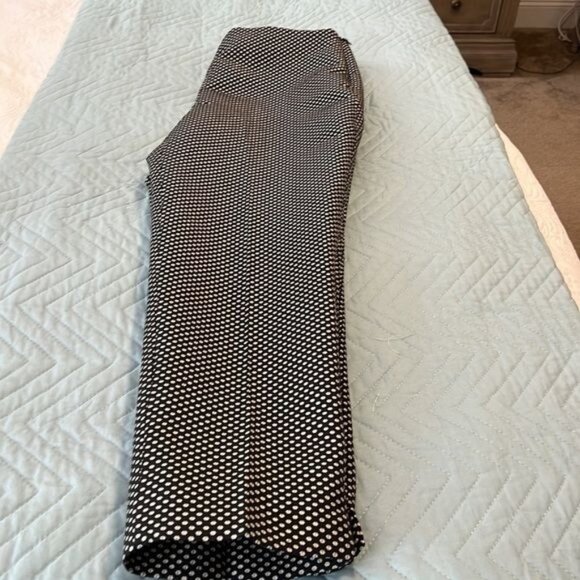 RSVP by Talbots black pants w/white & (tiny) gold design size 6 (petite) holiday - Picture 5 of 15